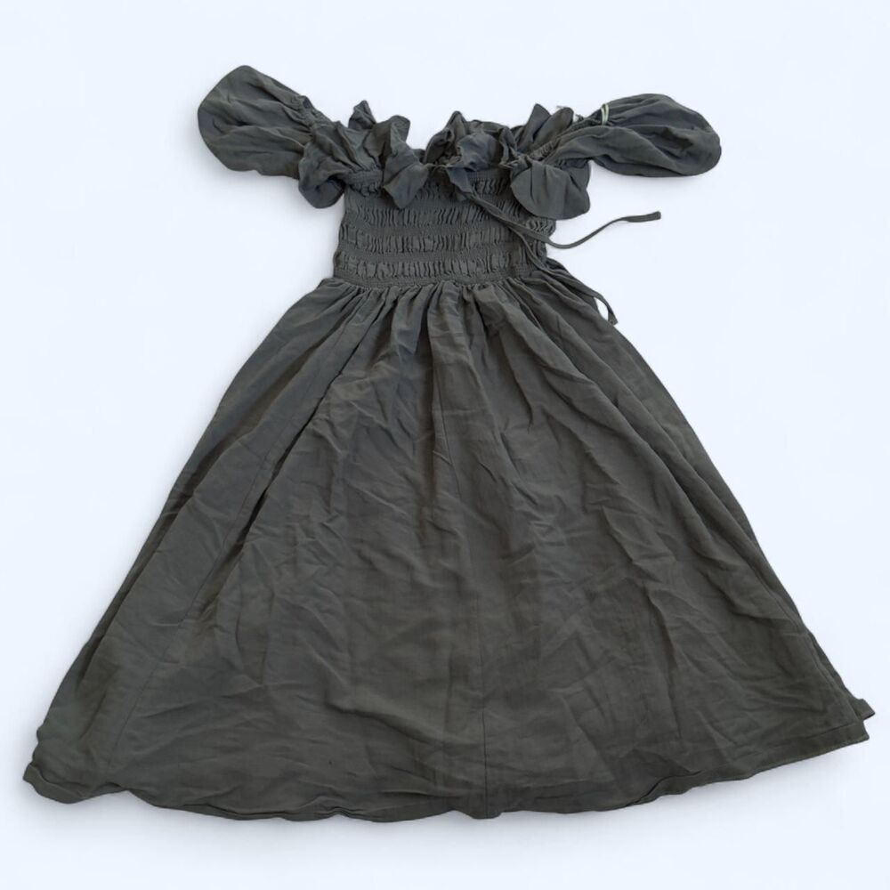 Mable Smocked Puff Sleeve Dress – Size Small